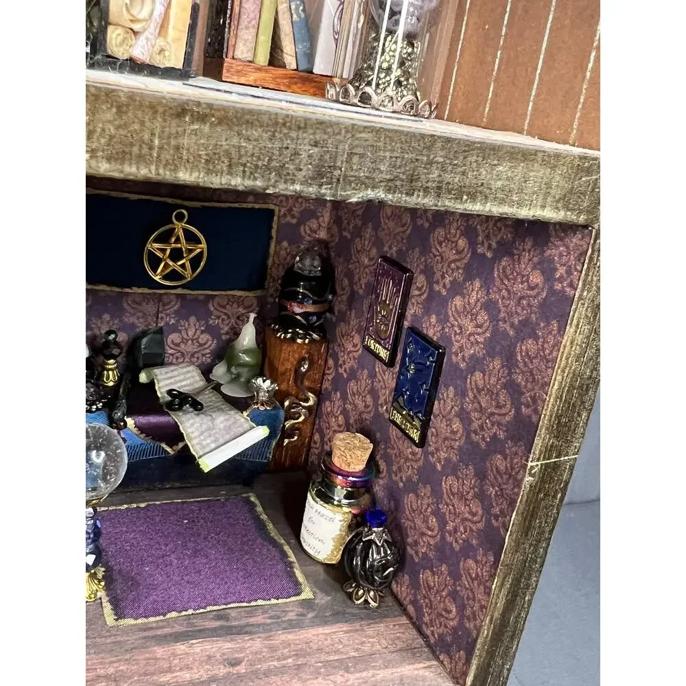 Handmade Book Nook Diorama Occult Witchy